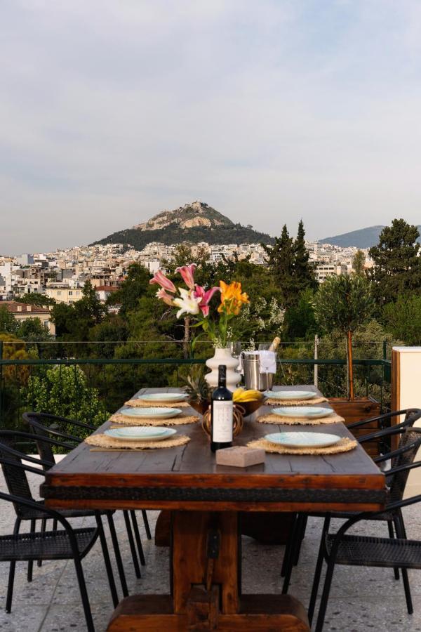 Visum Acropol ,3Br - Private Terrace-Jacuzzi - Amazing View Apartment Athena Bagian luar foto